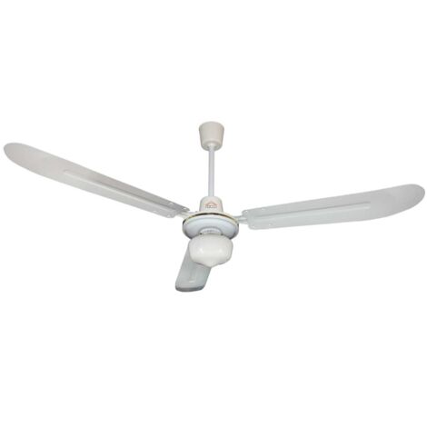 Ventilatore a soffitto con luce 140 cm – 3 pale in metallo – 5 velocità selezionabili – Alimentazione 220V/50Hz, 50W – DCG (1/4)