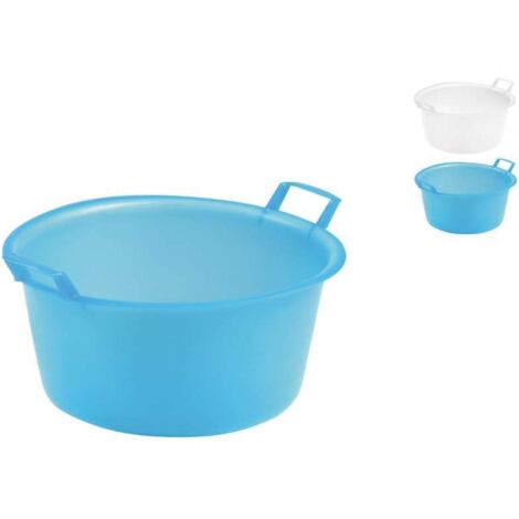 Bacinella grande tonda blu in politilene lavanderia 35 cm (1/2)