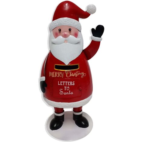 Cassetta Postale in Latta Natalizio Babbo Natale 36 x 17 cm (1/4)