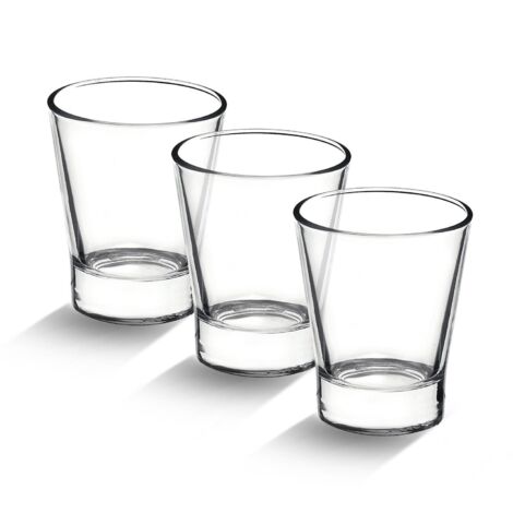Set 3 Bicchierini Tazzine Caffè in Vetro caffeino 8,5 cl bormioli