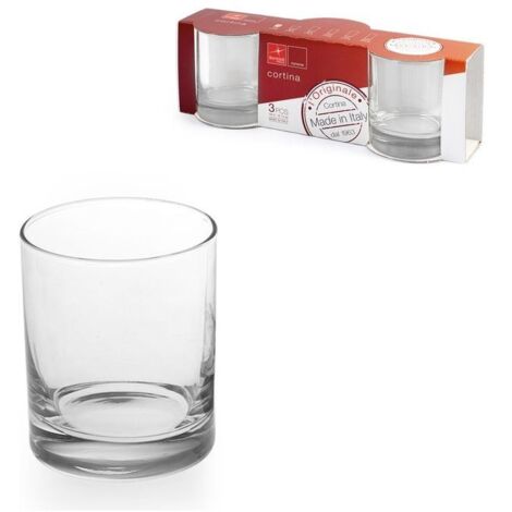 Set 3 Bicchieri acqua in vetro cortina 25 cl bormioli (1/2)