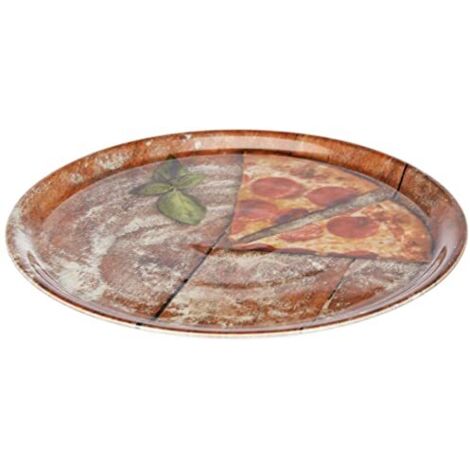 PIATTO PIZZA PCL DEC.SLICE CM.33  | PZ (1/4)
