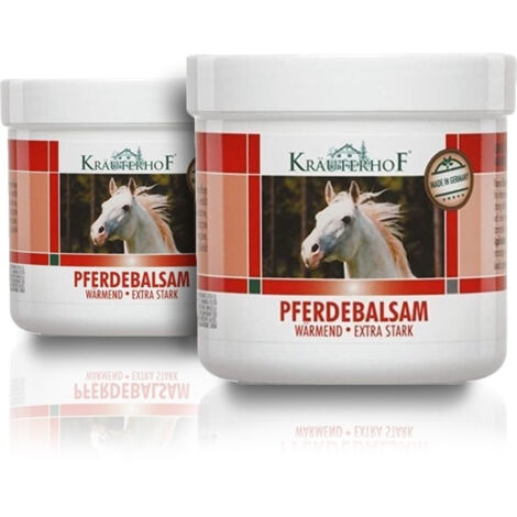 2 x Balsamo Cavallo Rosso Riscaldante Gel Extra Forte Dolori Muscolari (2x500ml) (1/3)