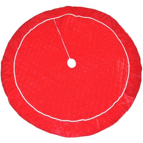 Copri base per albero di Natale in velluto Rosso da Ø 80 cm (1/2)