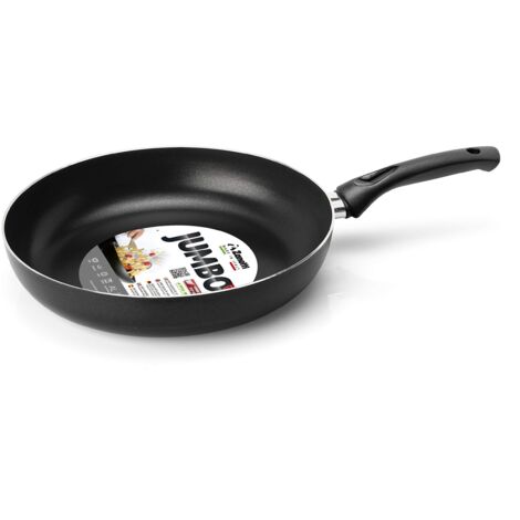 Padella Antiaderente in Alluminio Nero Metallizzato Jumbo 24 cm Zanetti (1/3)