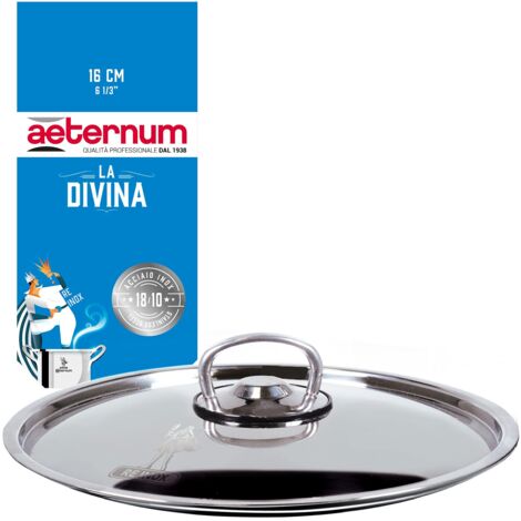 Coperchio per pentole e padelle in acciaio inox Divina 16 cm aeternum (1/4)