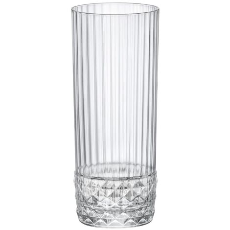 Set 4 Bicchieri Long Drick Cocktail in Vetro America' 20s 40 cl Bormioli (1/2)