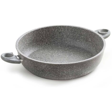 Tegame Alto 32 cm Antiaderente Effetto Pietra - Accademia Mugnano (1/3)