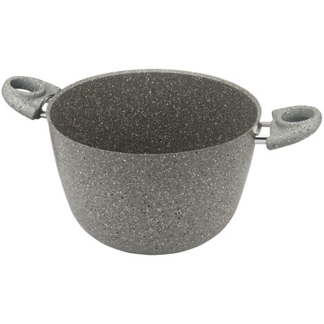 Pentola Antiaderente Cuore di pietra 24 cm accademia mugnano (1/2)