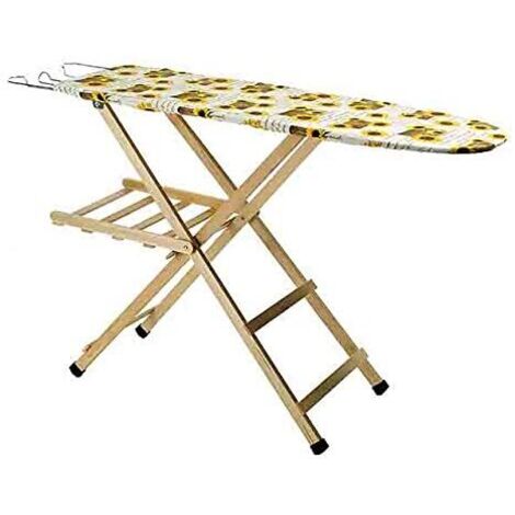 Tavolo Asse da Stiro in Legno di Faggio Naturale 118 x 34 cm