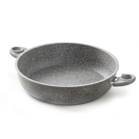 Tegame Antiaderente con 2 Manici Cuore di Pietra 24 cm Accademia Mugnano (1/3)