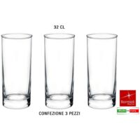 Set 3 Bicchieri Long Drink Succo di Frutta in Vetro Cortina 30 cl
