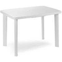 MAURY'S TAVOLO FARETTO DA ESTERNO 101 X 68 X H72 CM BIANCO