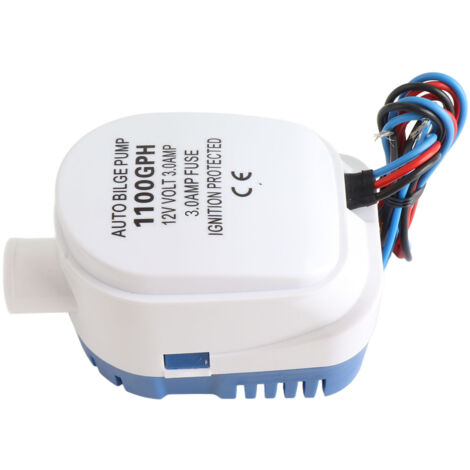 Pompe de cale submersible automatique marine 12V 1100GPH avec interrupteur à flotteur intégré (1/5)