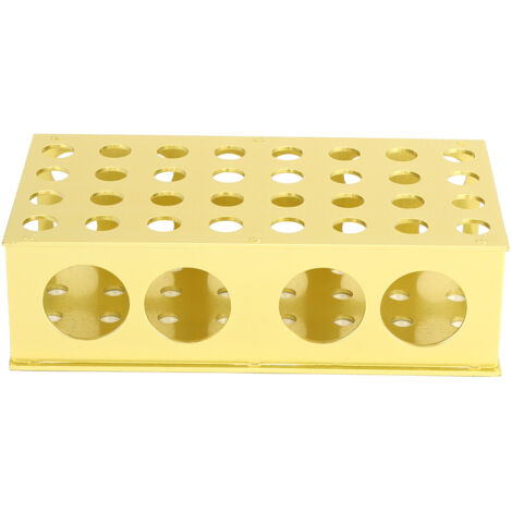 Porte-tubes à usage multiple en aluminium anodisé - Support pour tubes à essai et tubes centrifuges - Équipement de laboratoire professionnel (1/5)
