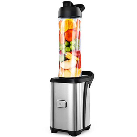Mixeur Personnel et Extracteur de Jus Portable 350W - 2 Tasses Sport Sans BPA, Lames Inox Démontables - Pour Smoothies, Jus de Fruits et Légumes - 220-240V EU (Mini Hachoir) (1/5)