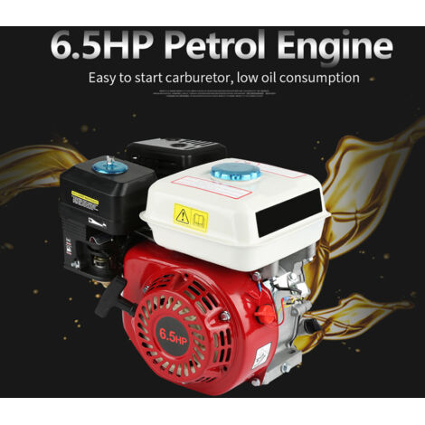 Kkmoon – Moteur thermique 4 temps 6,5 HP OHV 168F – Démarrage facile – Consommation réduite – Pour applications agricoles et industrielles