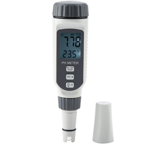 Testeur de pH Professionnel PH818 - Portable et Précise - Pour Mesure de Qualité d'Eau, Aquariums et Piscines - Écran LCD - Étalonnage Automatique
