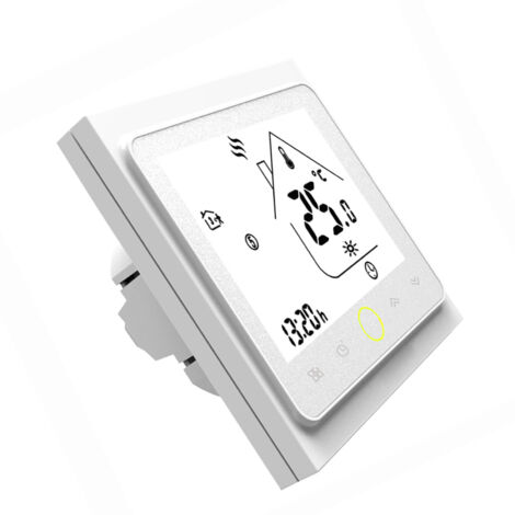 Thermostat Intelligent pour Chauffage au Sol - Régulateur de Température 5A - Blanc - Sans Wi-Fi - Contrôle Précise du Chauffage Hydronique Domestique (1/5)