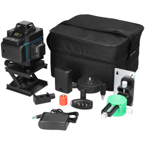 Niveau Laser Multifonction 16 Lignes - Écran LCD avec Indicateur de Batterie - Autonivelant ±3° - Inclut Trépied, Base Magnétique, Support Murale et Télécommande - Bleu Makita, 220V EU (1/5)