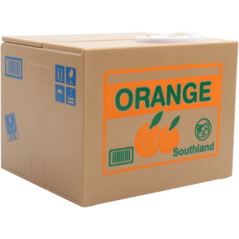 Tirelire Chat Malin - Banque à Pièces Automatique avec Mouvement Volant - Idéal pour Économiser Cents et Euros - Design Amusant de Chat Orange - Cadeau Original (1/5)