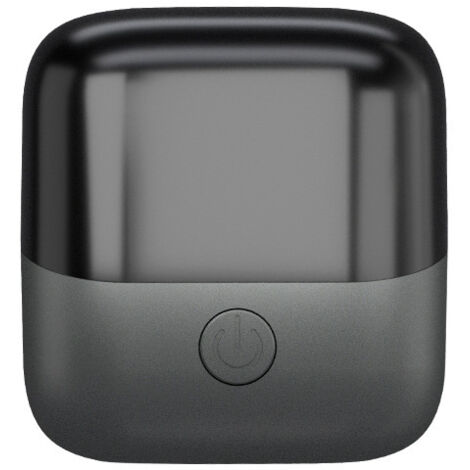 Rasoir Électrique Portable pour Homme - Double Tête à Lames Flottantes - 2 Vitesses Réglables - Rechargeable Type-C - Nettoyable sous l'Eau - Gris et Noir (1/5)