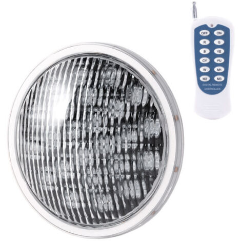 Greenice – Spot LED piscine 25W KDPAR5625WRGB – Contrôle RVB avec télécommande – Durée de vie 40 000 heures – Éclairage personnalisable