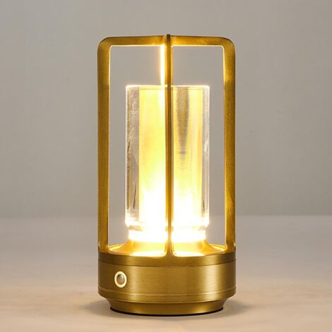 Crystal Lantern,Crystal Lamp,Decoration Atmosphere Night Light, 3 Colors Rechargeable Cordless LED Lights for Crystal Lantern Lamp,Restaurant/Bedroom/Bar/Cafe/Camping Lights (1/5)