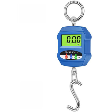 Balanza electrónica de grúa de 300 kg/660 lb, balanza digital suspendida, minibalanza industrial, balanza electrónica de gancho para equipaje, piscicultura y caza. (1/5)