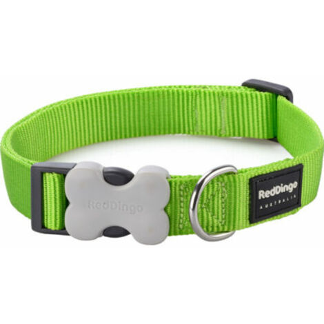 Hundehalsband Red Dingo Neongrün (1,5 x 24-36 cm)