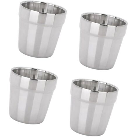 Mug moderne en acier inoxydable tasse à café tasse à bière-4 pièces-Fei Yu (1/5)