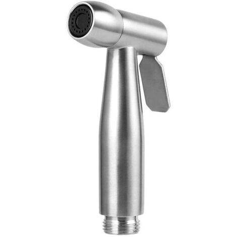 Pulvérisateur de bidet à main - douchette wc Pulvérisateur de toilette en acier inoxydable Spray avec crochet pour le nettoyage des toilettes, bain pour animaux de compagnie, hygiène personnelle- (1/5)