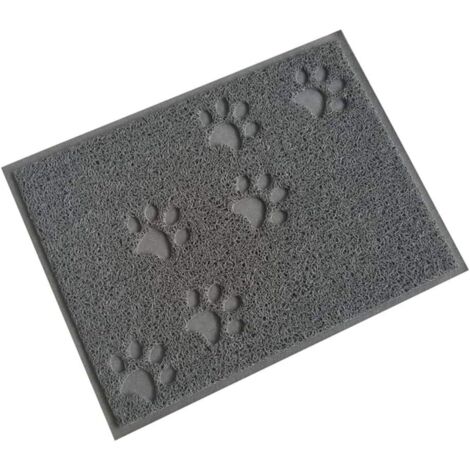 Gris 30 x 40cm Tapis pour bac à litière Tapis imperméable dAlimentation/de bac à litière pour Chat et Chien-Fei Yu (1/4)