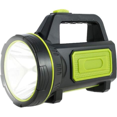 Lampe Torche Led Ultra Puissante Rechargeable USB 135000 Lumens 6000 mah Lampe de Poche Etanche Haute Puissance pour Urgence Randonnée Camping Chasse (Sans Lumière Latérale)- (1/6)