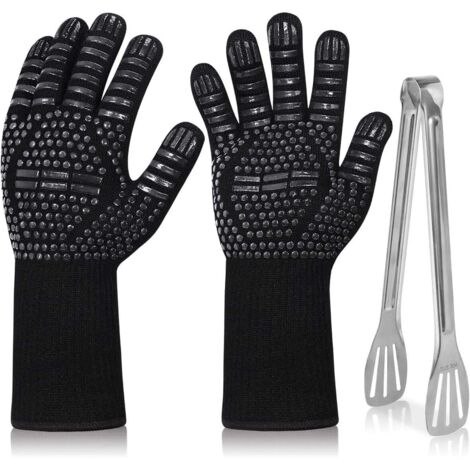 Gants de gril, gants de four jusqu'à 800 °C Gants de four universels résistants à la chaleur et antidérapants pour gril, gril, four, cheminée - RWJardin ›Barbecue et repas en plein air› Accessoires po (1/5)