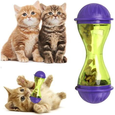 Distributeur de nourriture pour chien et chat Jouet en plastique distributeur de nourriture pour animaux de compagnie-Fei Yu (1/5)