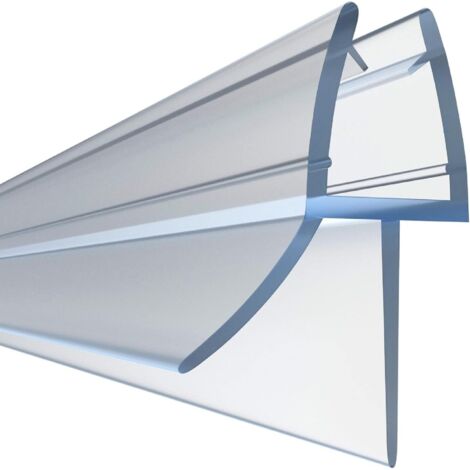 Litzee – Joint de porte de douche 1x70 cm – PVC transparent 6 mm – Étanchéité renforcée – Installation sans adhésif pour espaces confinés