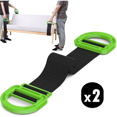 Sangles de déménagement et de Levage pour Meubles, boîtes, Matelaonstruction, Sangles de Levage supportent des Objets Lourds 1 Paire (1/5)