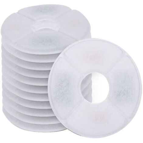 12pcs Pet Cat Fontaine à eau Filtres Fontaines Filtre de remplacement - (1/4)