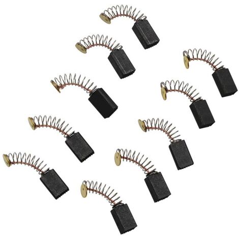 – Lot de 5 balais de charbon pour meuleuse d'angle et ponceuse orbitale – Dimensions 13x8mm – Réparation moteur efficace (1/5)