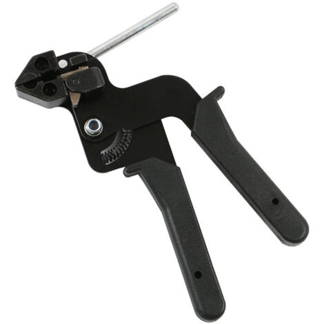 Tendeur de Serre-câbles, 210 X 120 X 12 Mm Metal Tie Gun, pour Verrouiller et Couper les Serre-câbles en Acier Inoxydable, Noir (1/5)