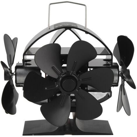 Ventilateur thermique pour poêle à bois,ventilateur de brûleur à bois, 18 pales, alimenté par la chaleur,brûleur à bois Eco Fire Fan (1/5)