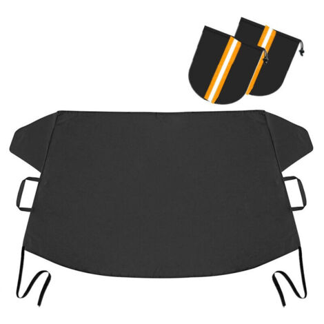 YIDOMDE Protege Pare Brise Givre avec Couvercle de Rétroviseur Latéral, Bache Pare Brise Voiture Protection Protege Pare Brise Hiver Bâche Anti Givre Voiture Anti Neige, Glace, Pluie, Soleil 190x106x1 (1/5)