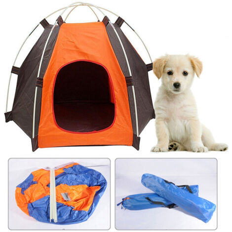 Tente D'animaux De Compagnie Portable Et Imperméable à L'eau, Pliable, Pour La Plage (1/3)