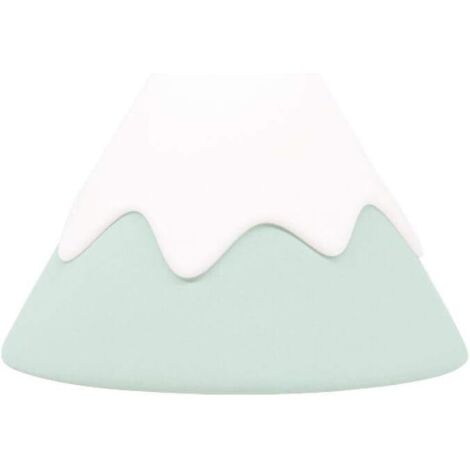Lampe De Montagne De Neige Led Veilleuse En Silicone Tactile Avec Lampe D'Alimentation De Chevet Endormie-Vert Menthe (1/5)