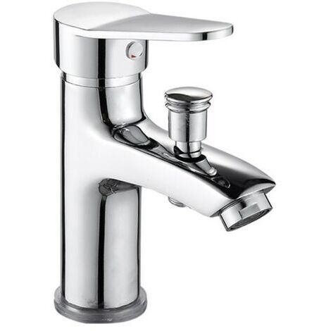 Mitigeur de douche monotrou en alliage de cuivre – Finition chrome éclatant StarLight – Limiteur de température inclus – Installation simple