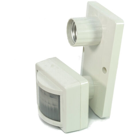 Porte-lampe Ampoule Lumiere Detecteur De Mouvement Infrarouge E27 (1/2)
