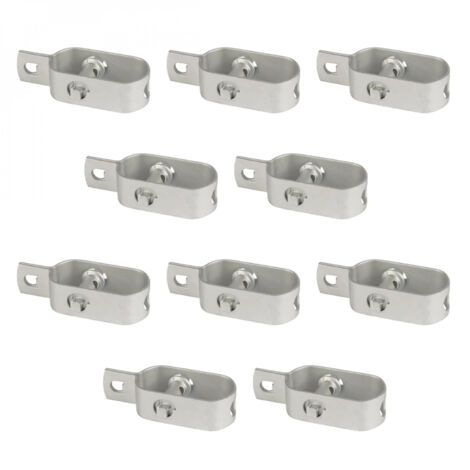 Lot de 10 tendeurs en acier galvanisé N°3 pour fil de grillage ou autre (1/4)