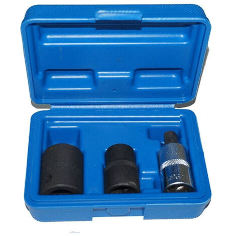 Set 3 Pz Bussole Pentagonali Rinforzate 3 Pezzi Per Pinza Freni Auto 1/2" (1/2)
