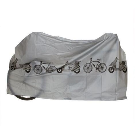 Housse bâche étanche couverture de protection Scooter Vélo Bicyclette Grise 210x110cm (1/4)
